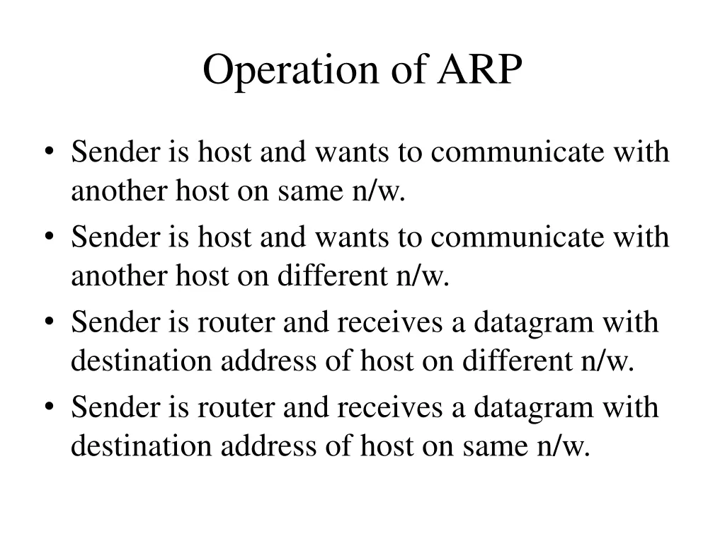 operation of arp