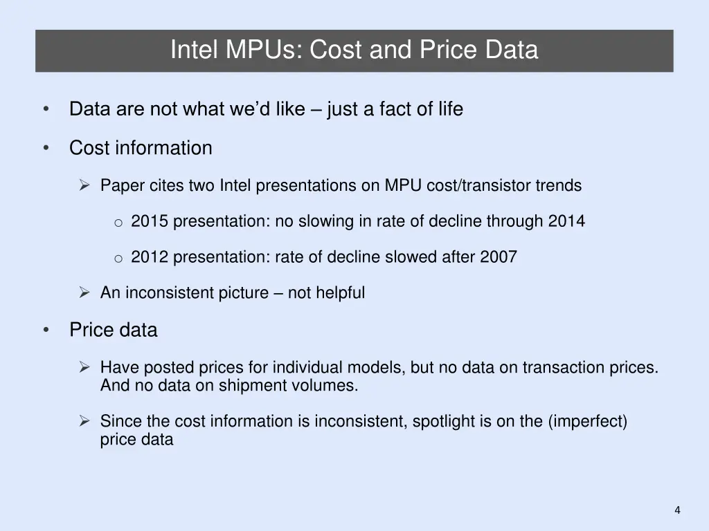 intel mpus cost and price data