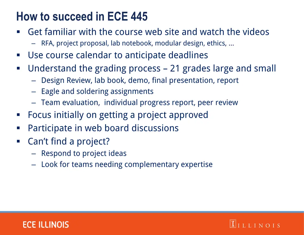 how to succeed in ece 445 get familiar with