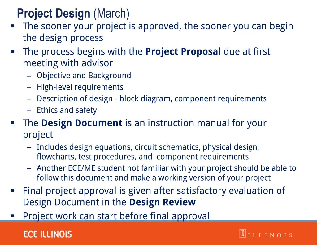 project design march the sooner your project