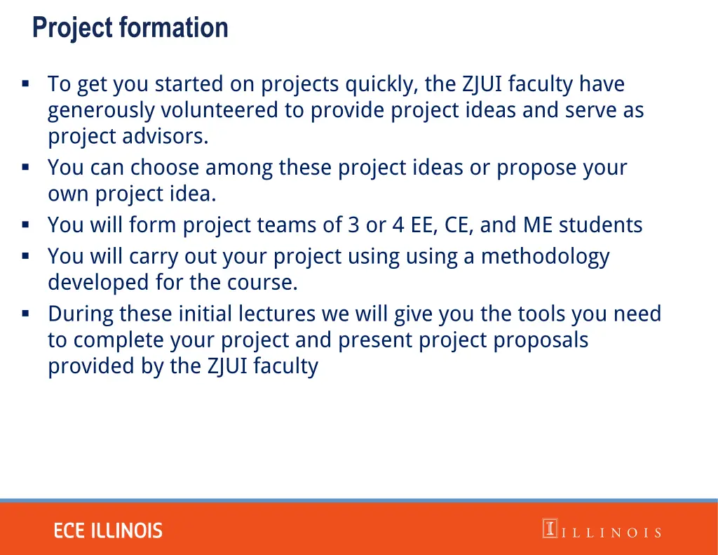 project formation