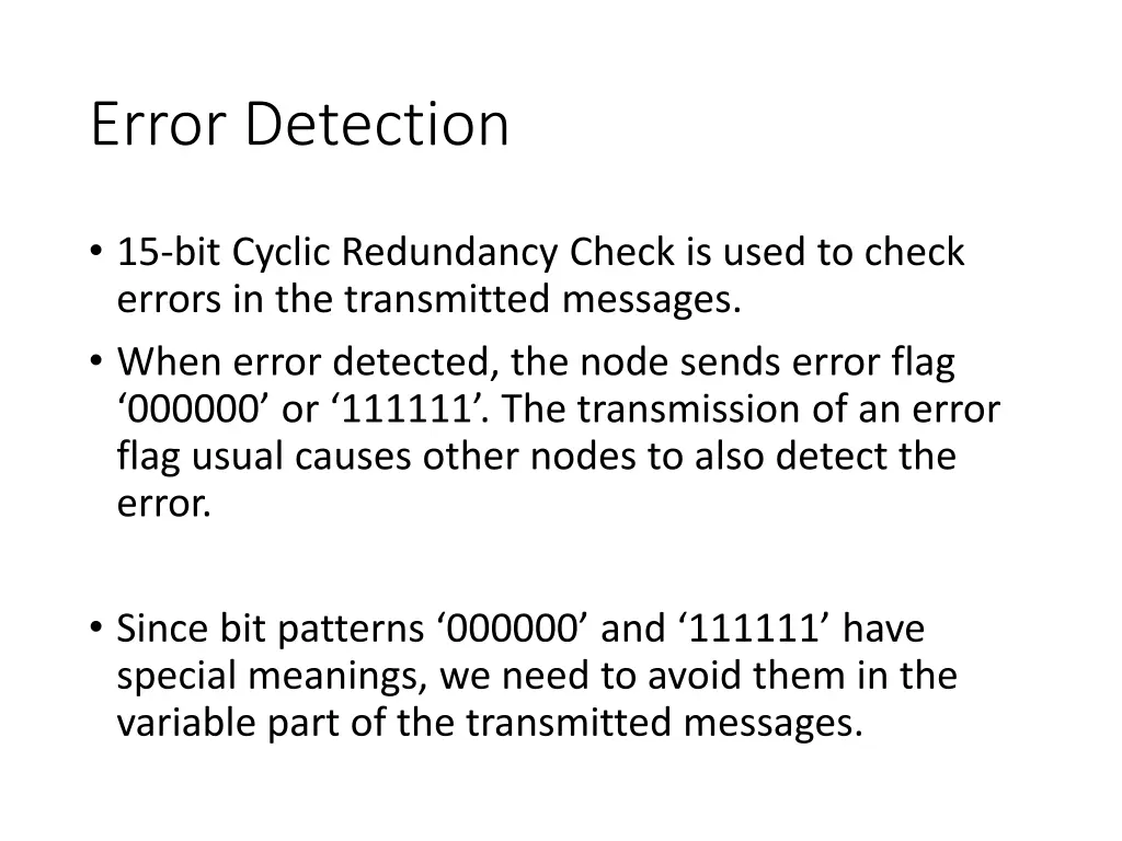 error detection