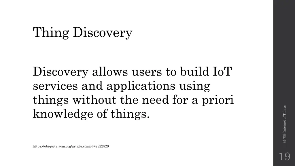 thing discovery