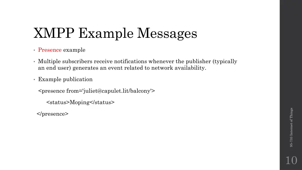 xmpp example messages