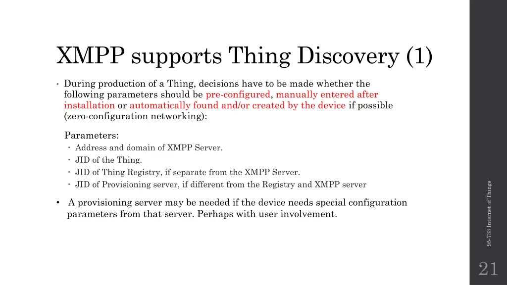 xmpp supports thing discovery 1