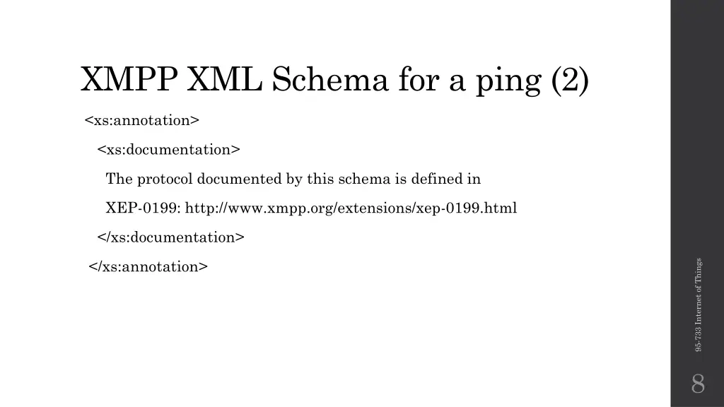 xmpp xml schema for a ping 2