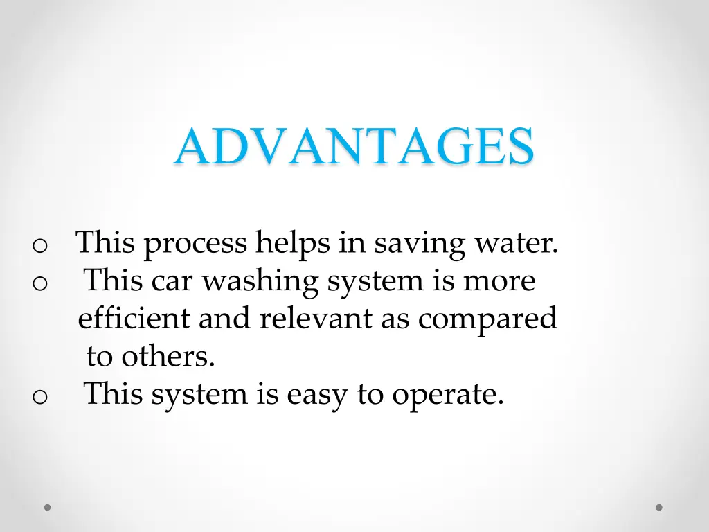 advantages