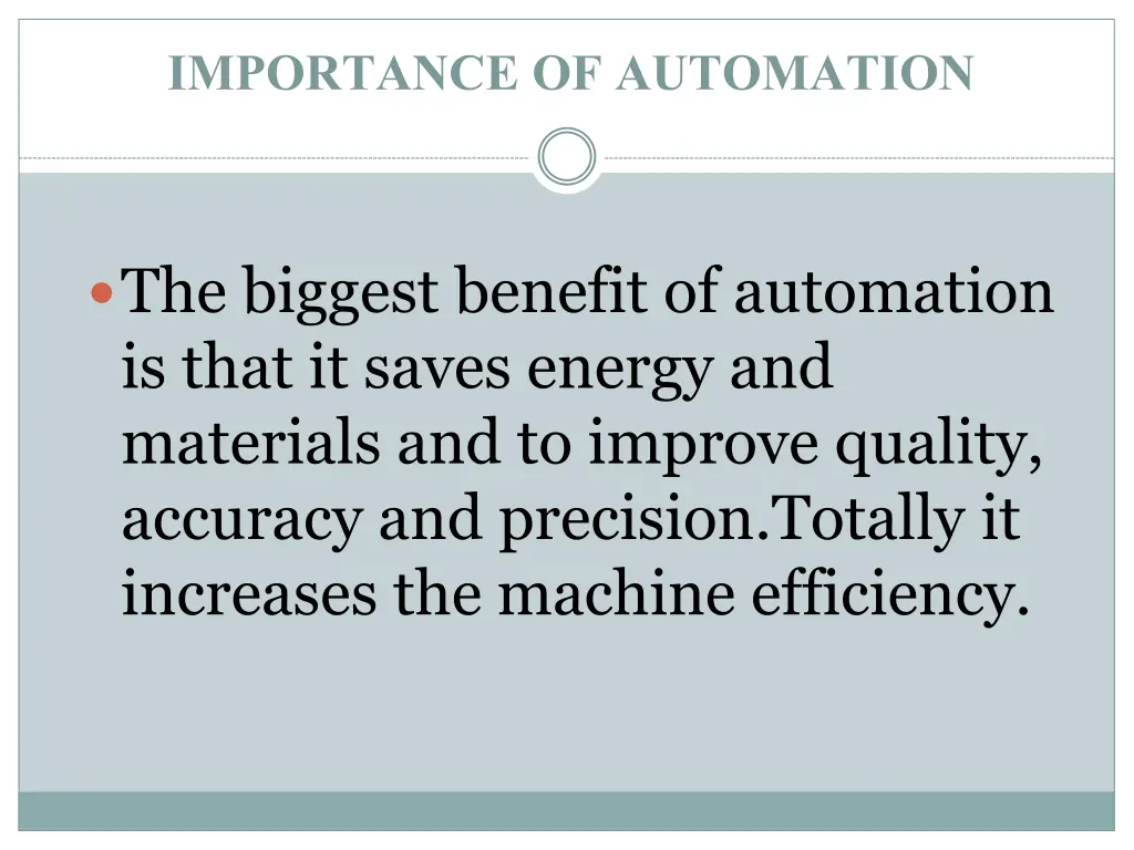 importance of automation