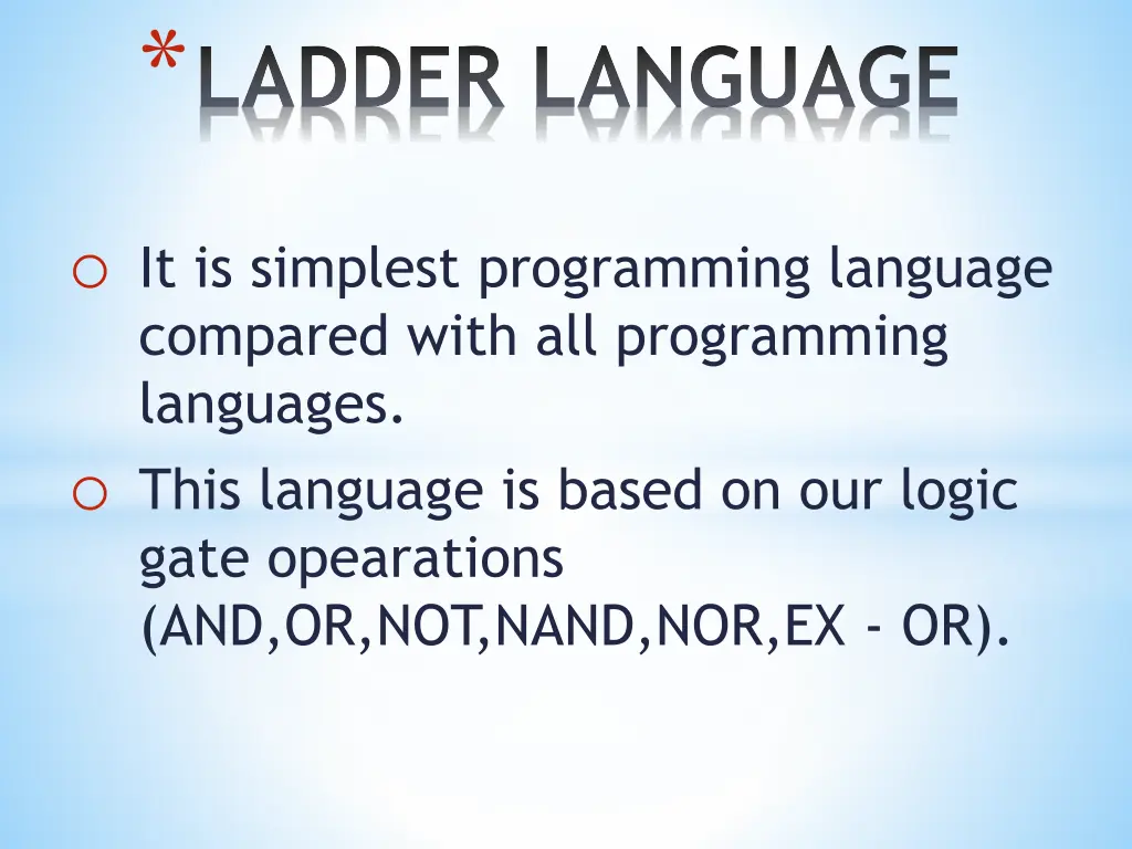 ladder language