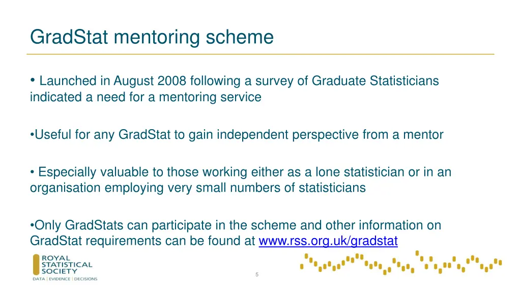 gradstat mentoring scheme