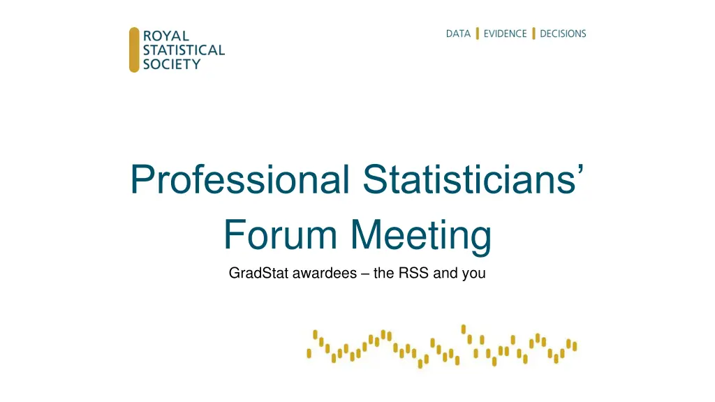 professional statisticians forum meeting gradstat
