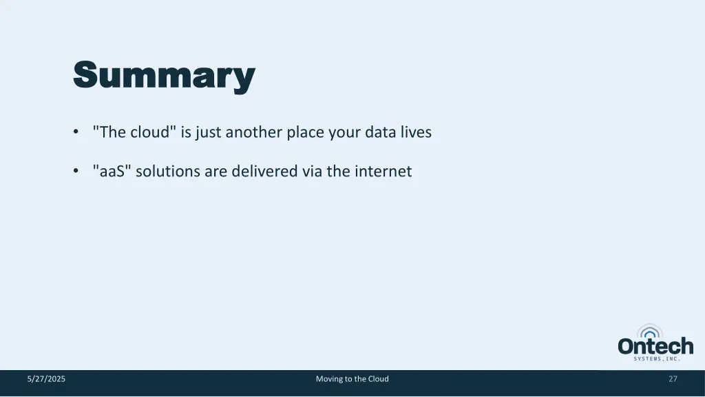 summary summary 2