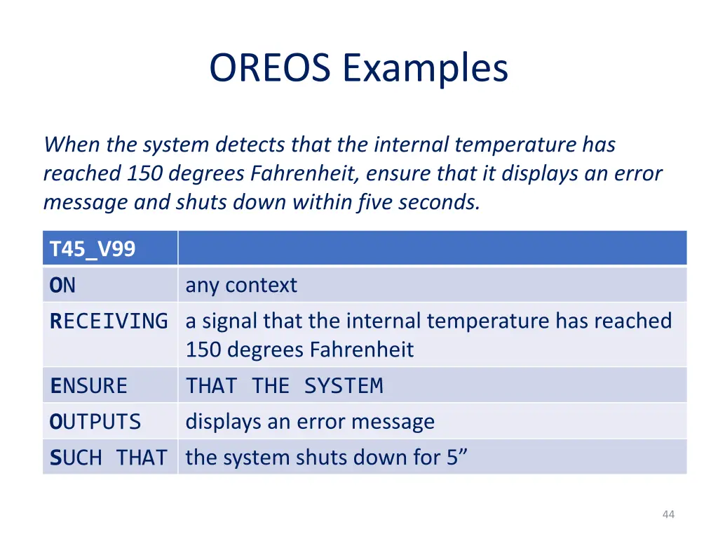 oreos examples 2