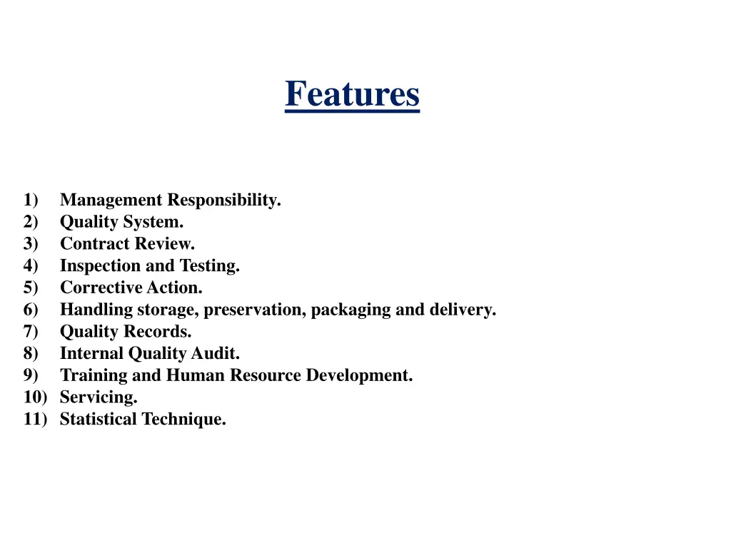 features