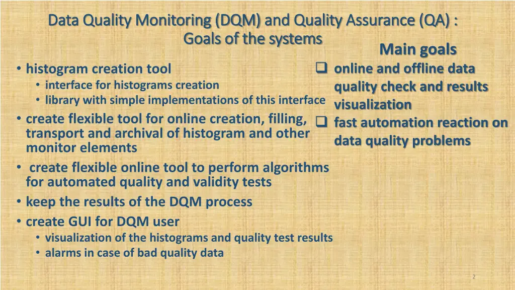 data quality monitoring dqm data quality