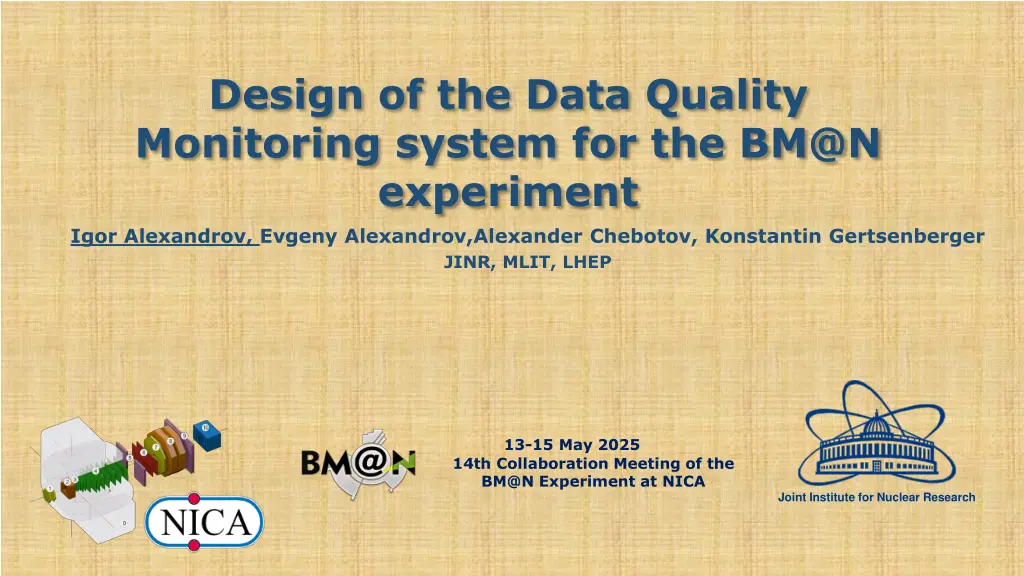 design of the data quality monitoring system
