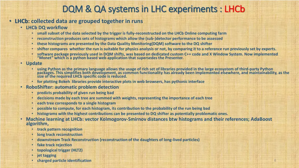 dqm qa systems in lhc experiments dqm qa systems 3