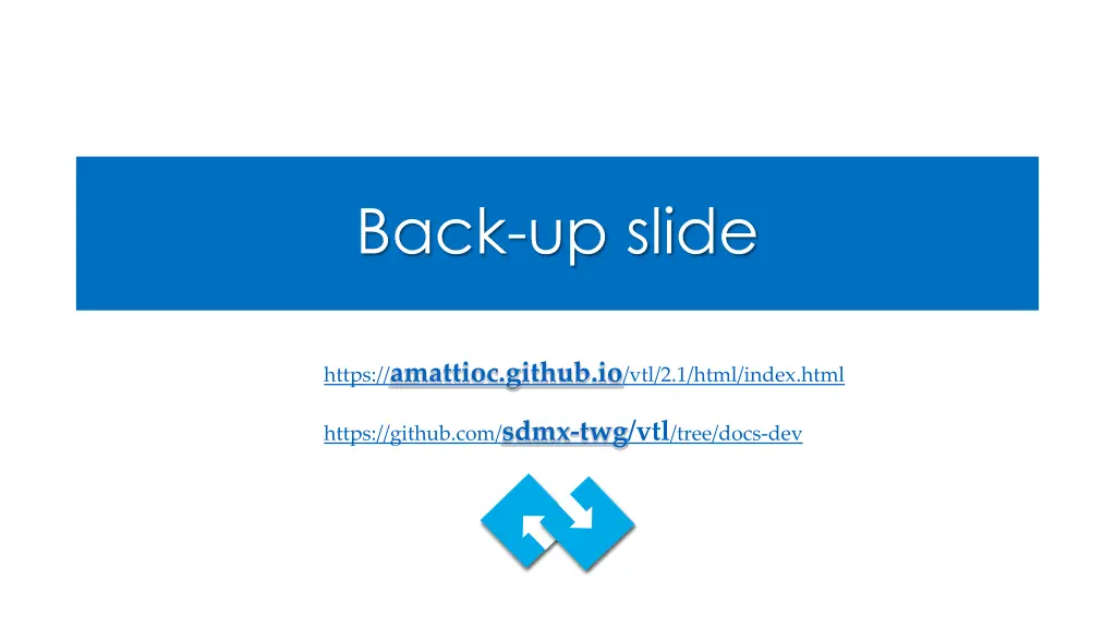 back up slide
