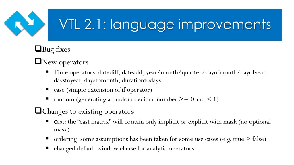 vtl 2 1 language improvements