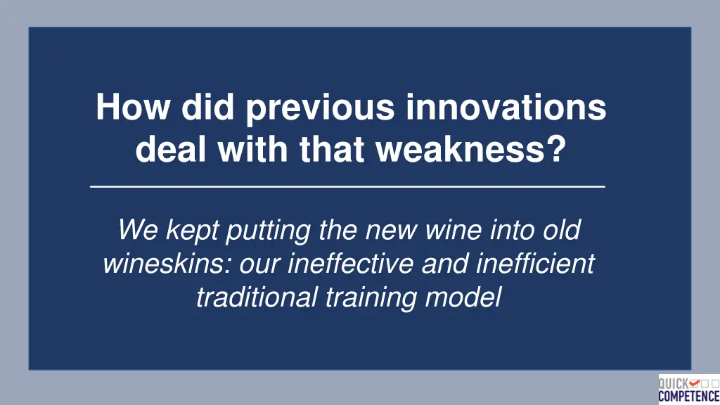 how did previous innovations deal with that 2