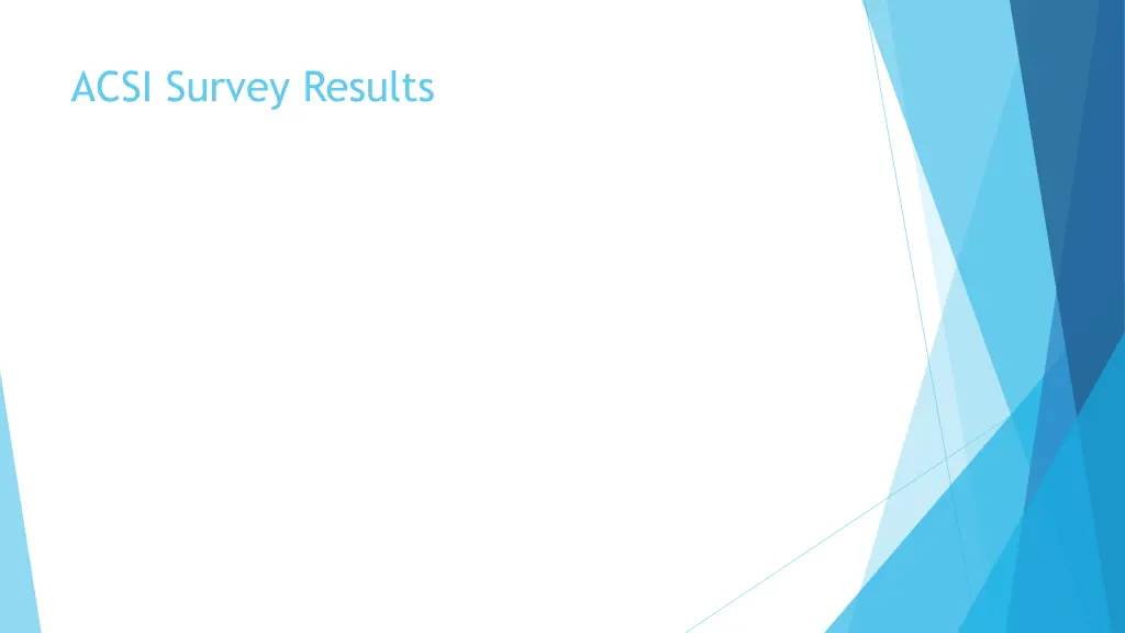 acsi survey results