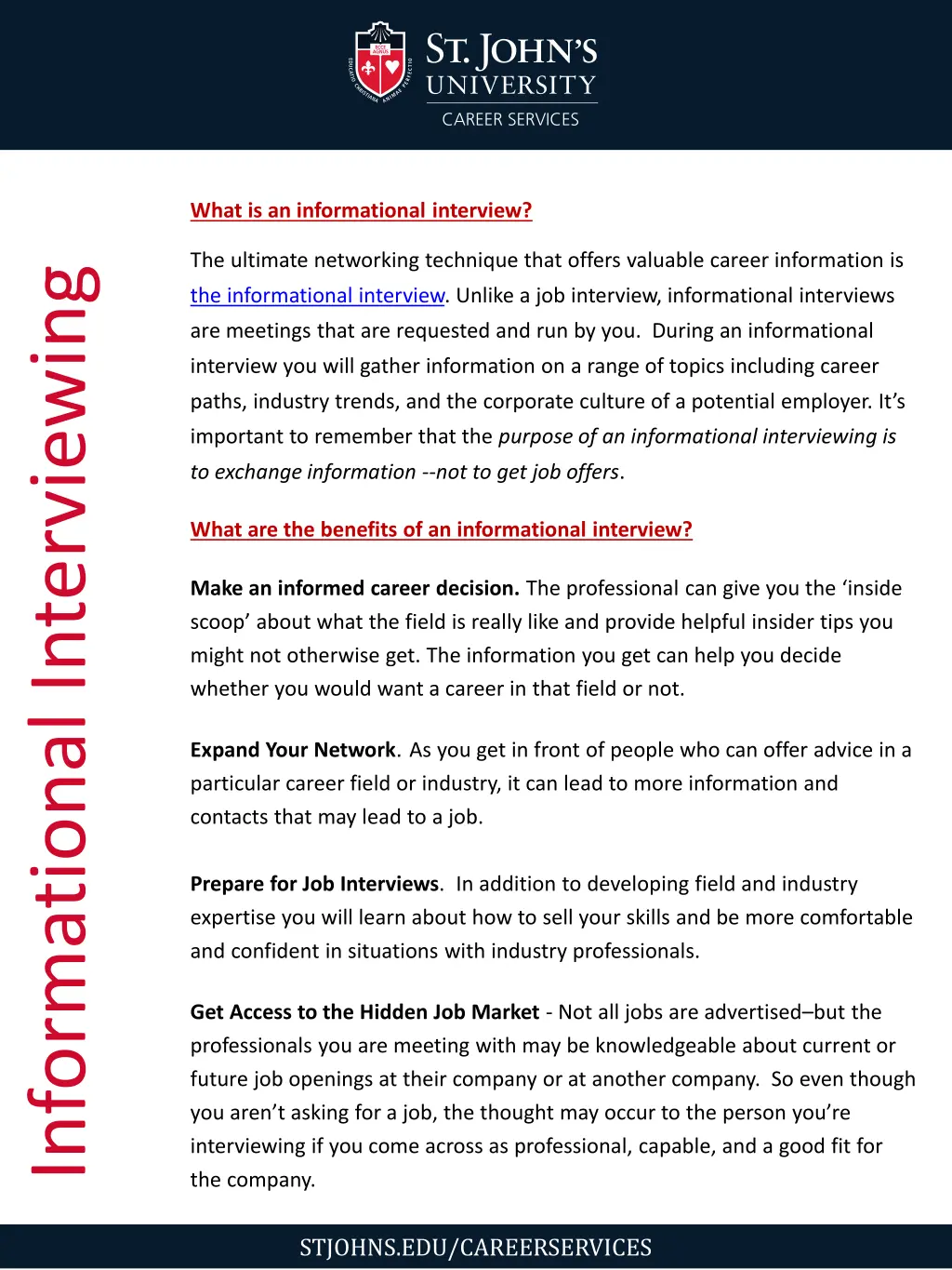 what is an informational interview
