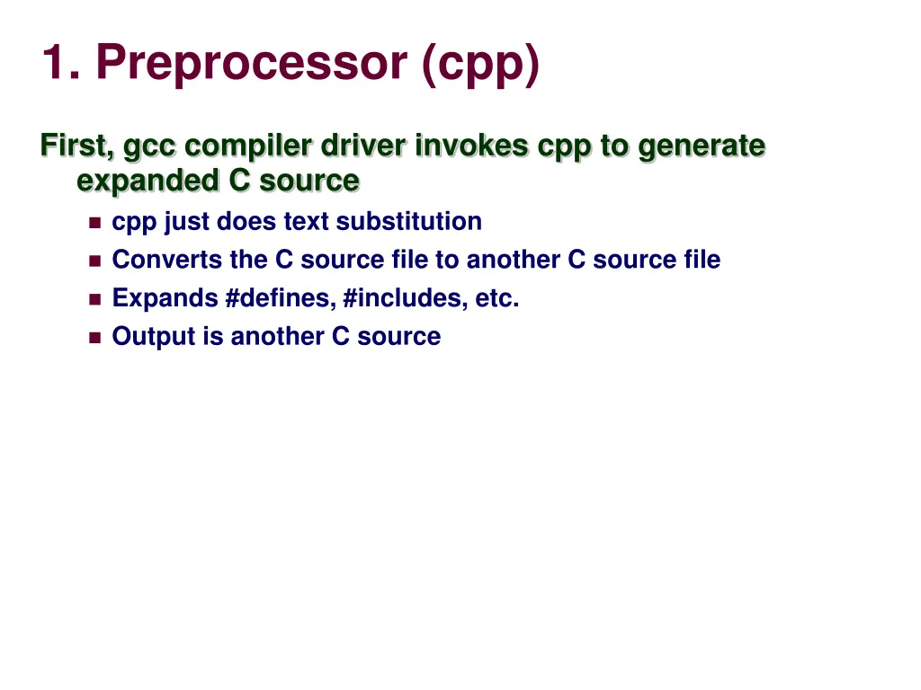 1 preprocessor cpp