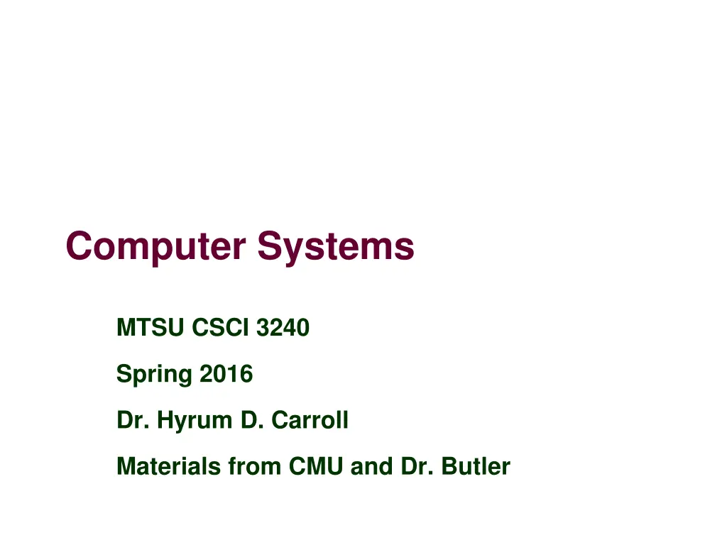 computer systems
