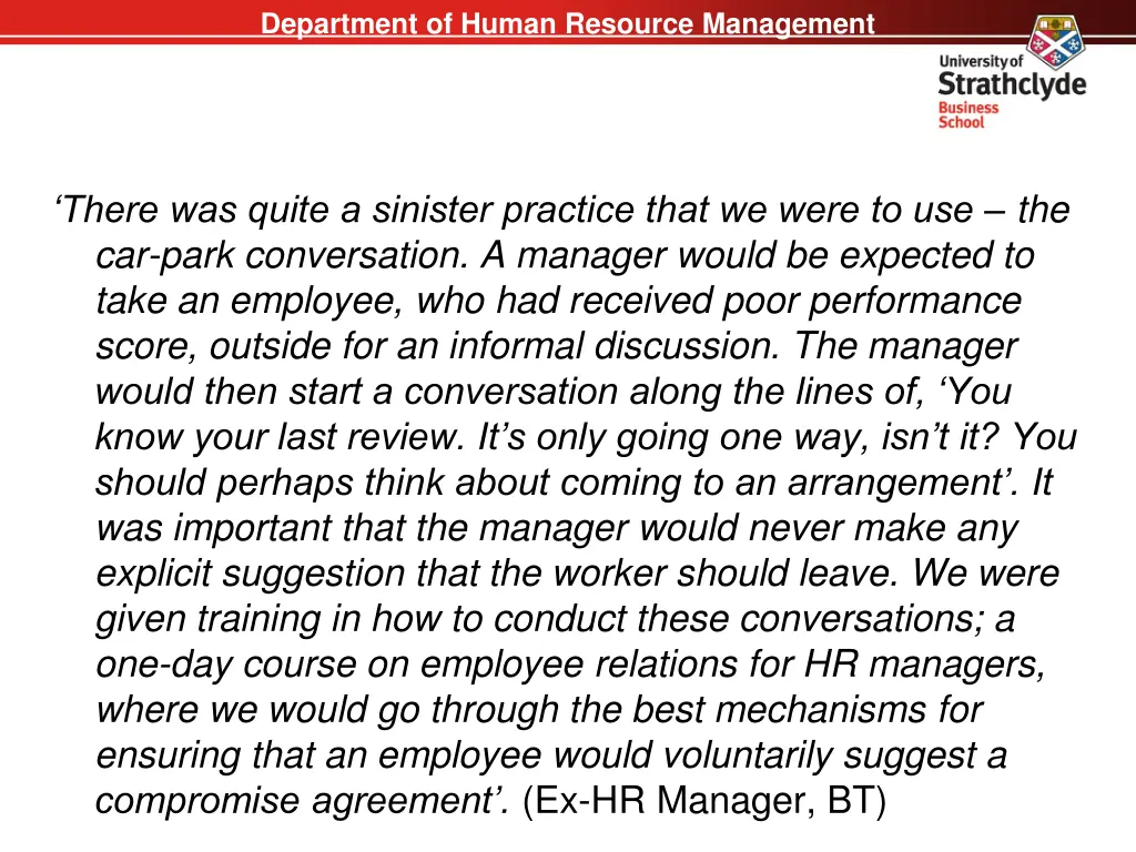 department of human resource management 21