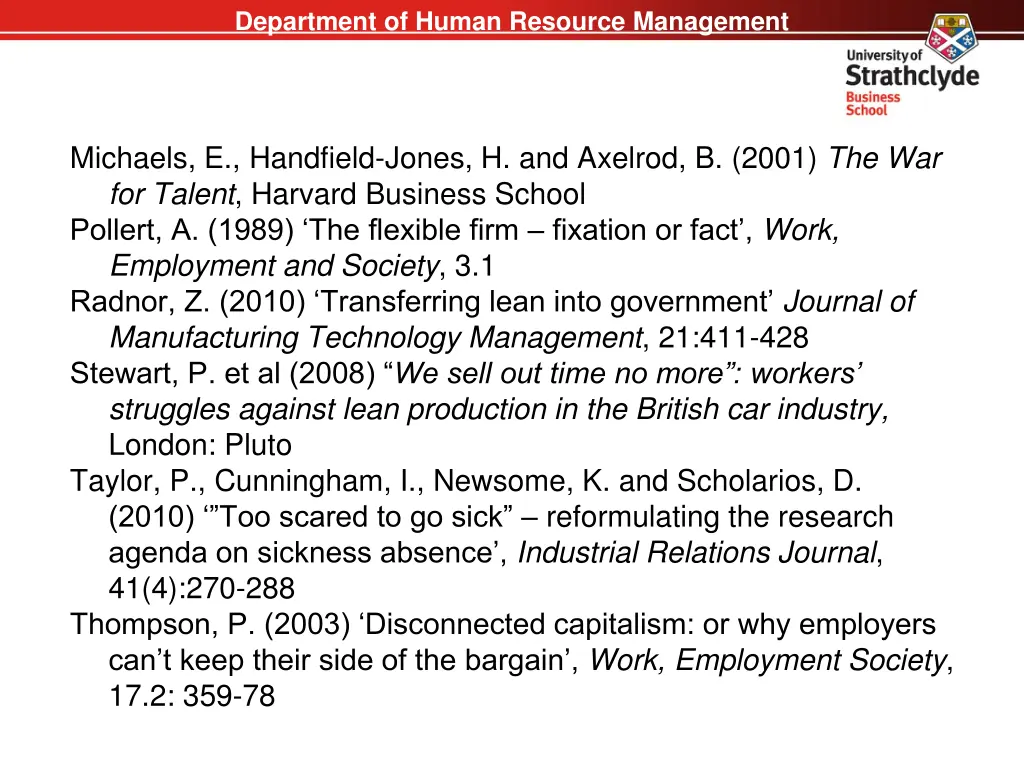 department of human resource management 26