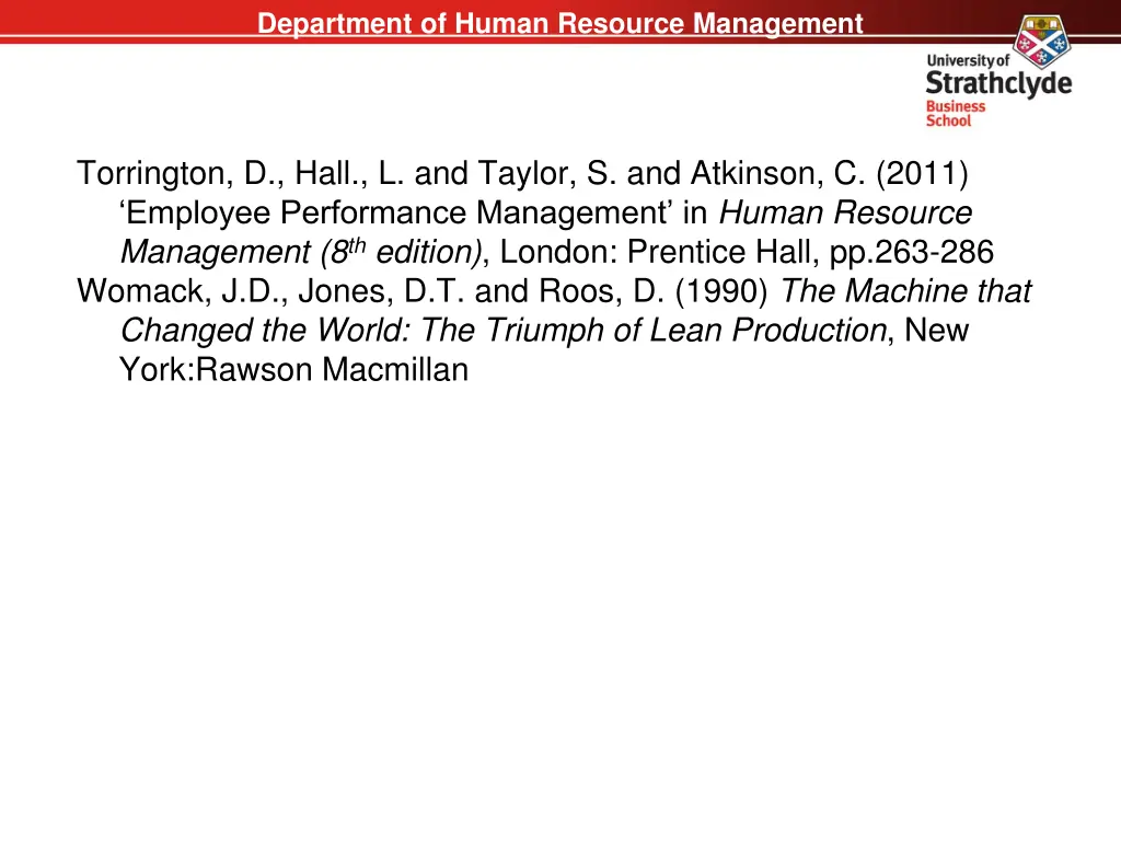 department of human resource management 27