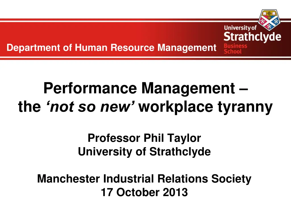 department of human resource management