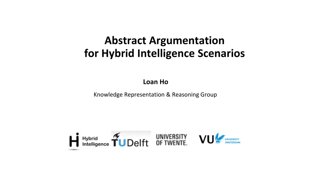 abstract argumentation for hybrid intelligence