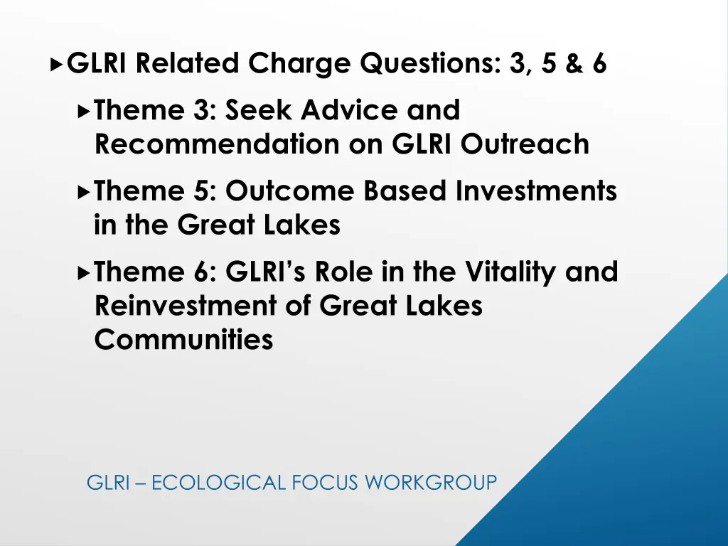 glri related charge questions 3 5 6