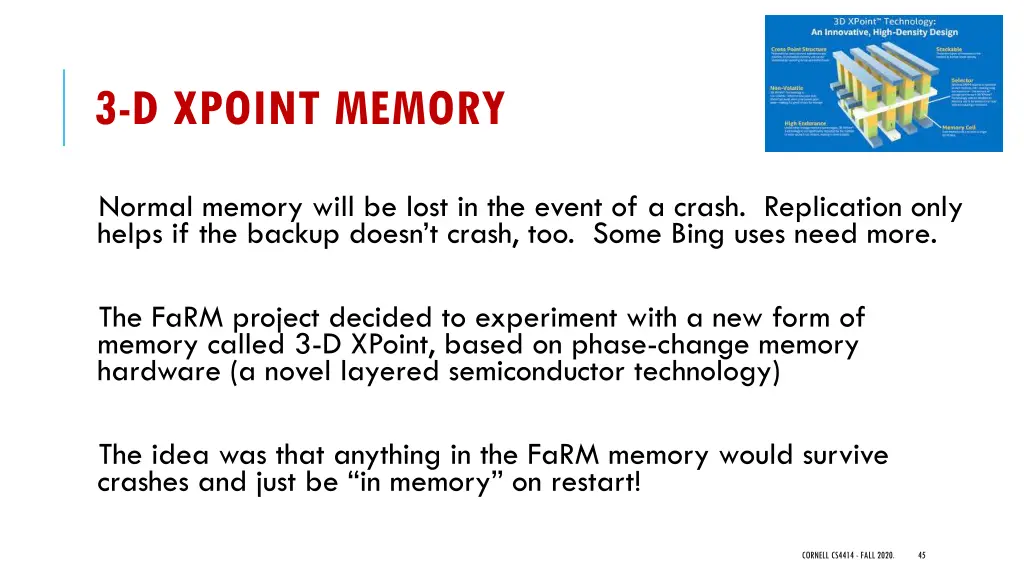 3 d xpoint memory