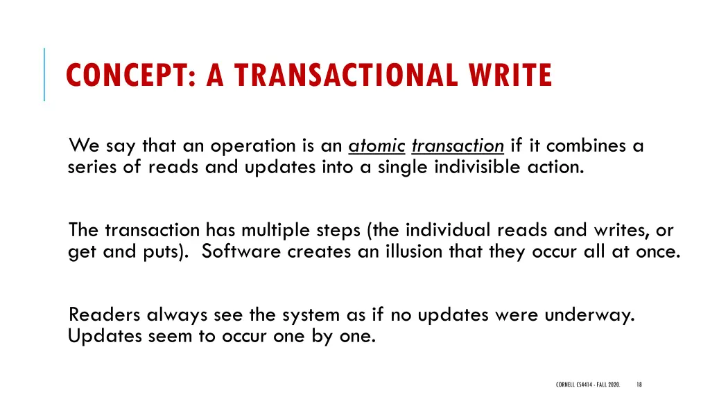 concept a transactional write