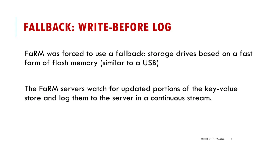 fallback write before log