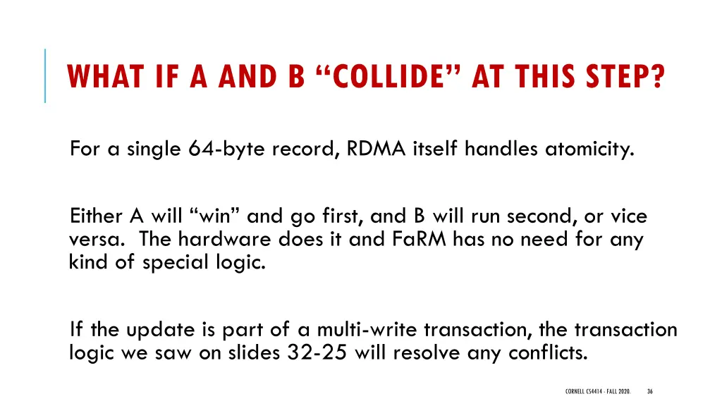 what if a and b collide at this step
