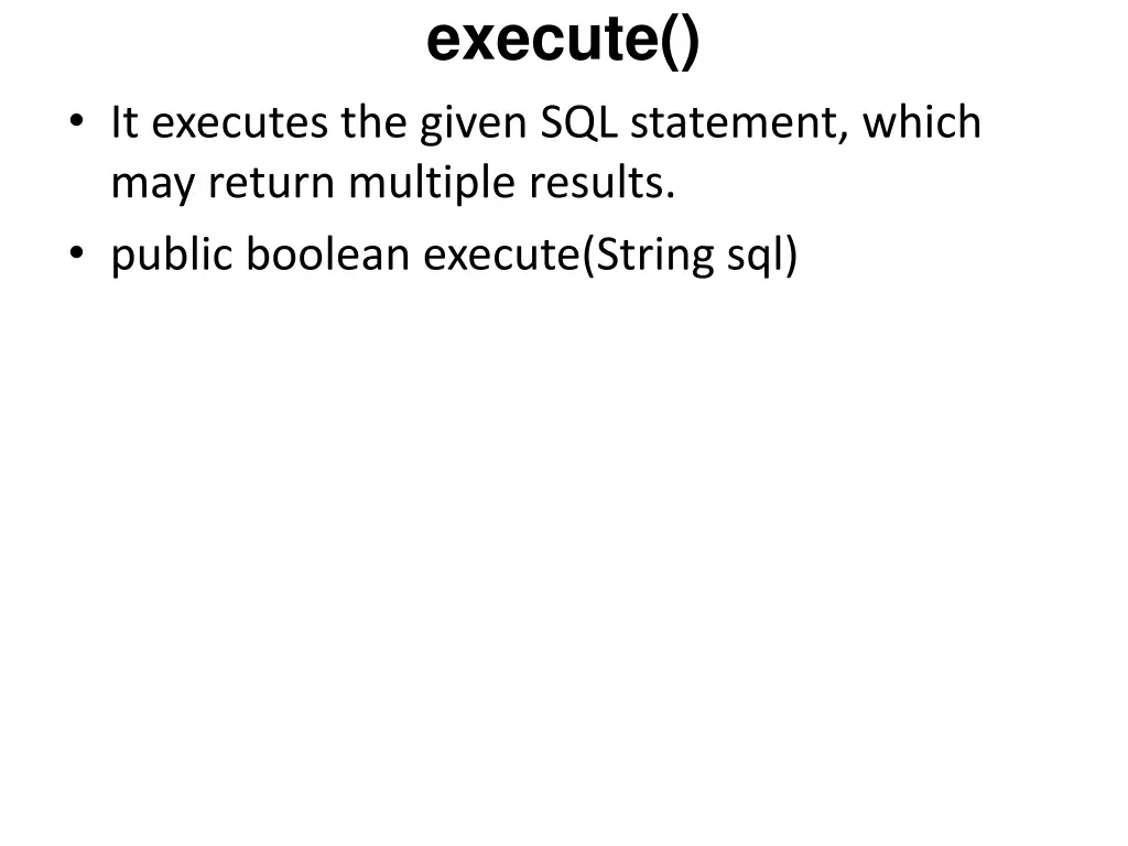 execute