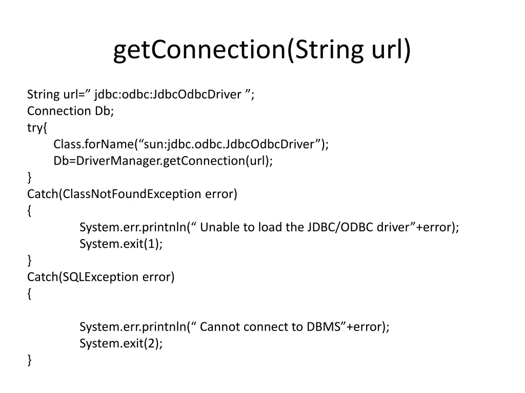 getconnection string url