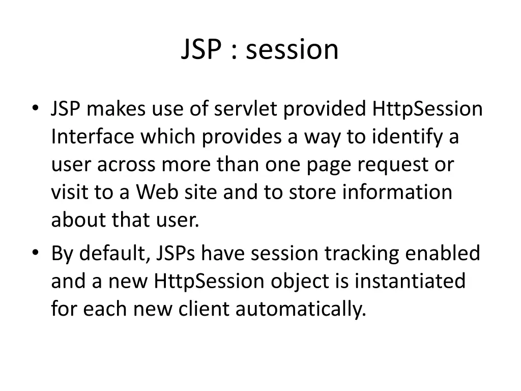 jsp session