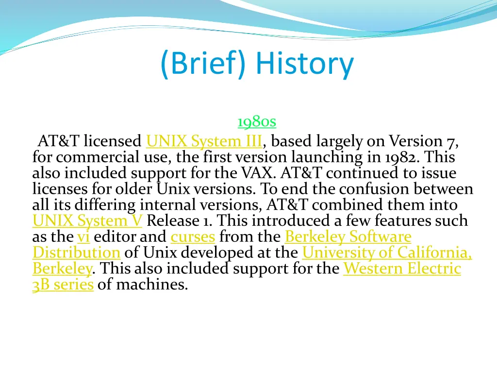 brief history 1