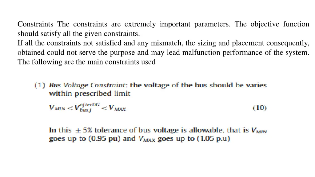 constraints the constraints are extremely