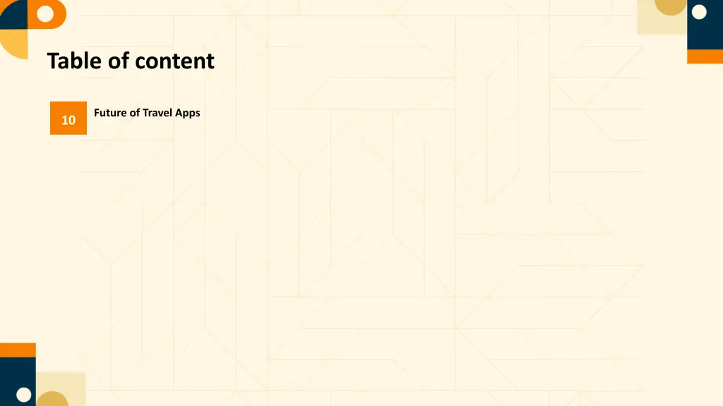 table of content 1