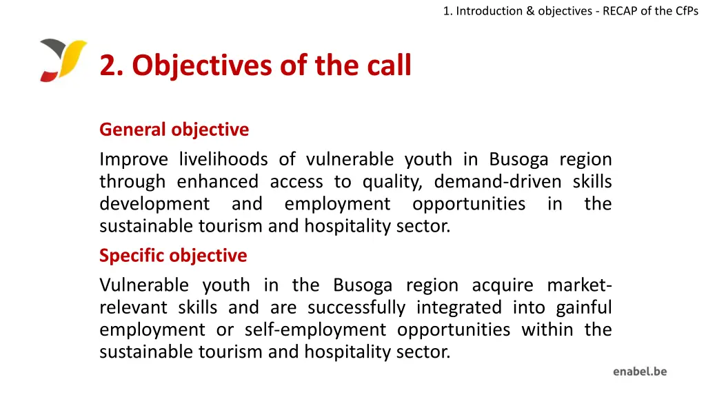 1 introduction objectives recap of the cfps