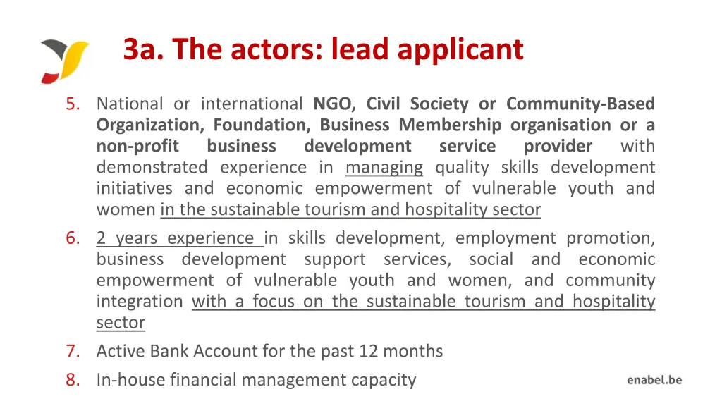 3a the actors lead applicant 1