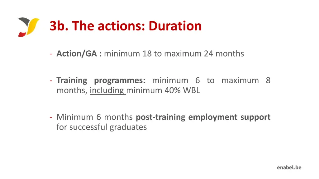 3b the actions duration