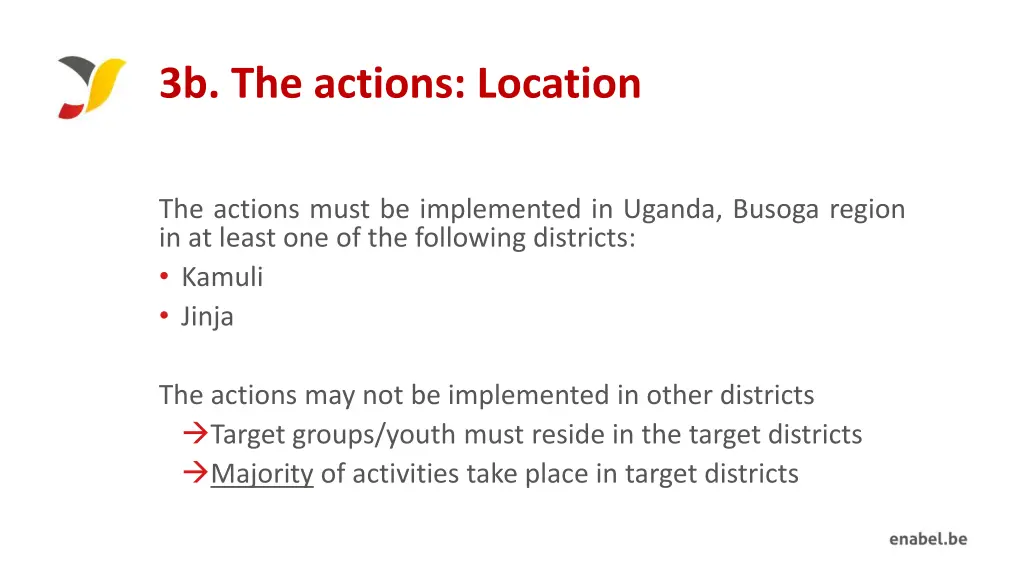 3b the actions location