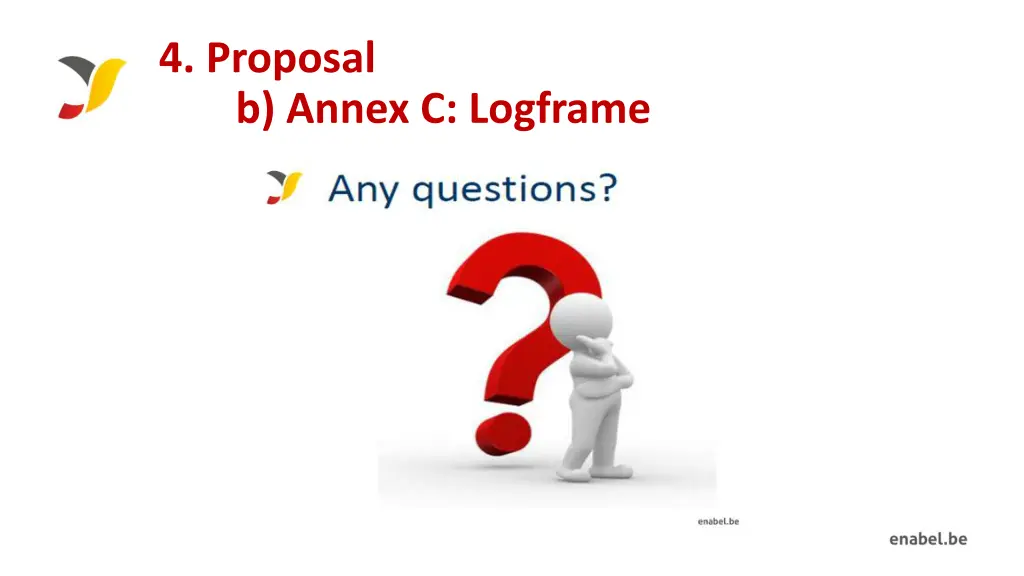 4 proposal b annex c logframe