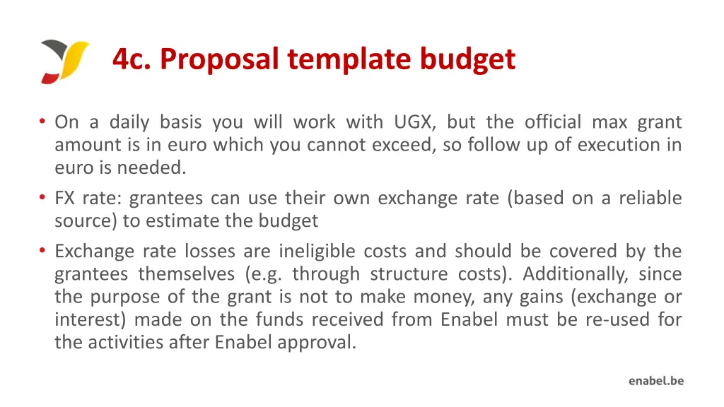 4c proposal template budget 1